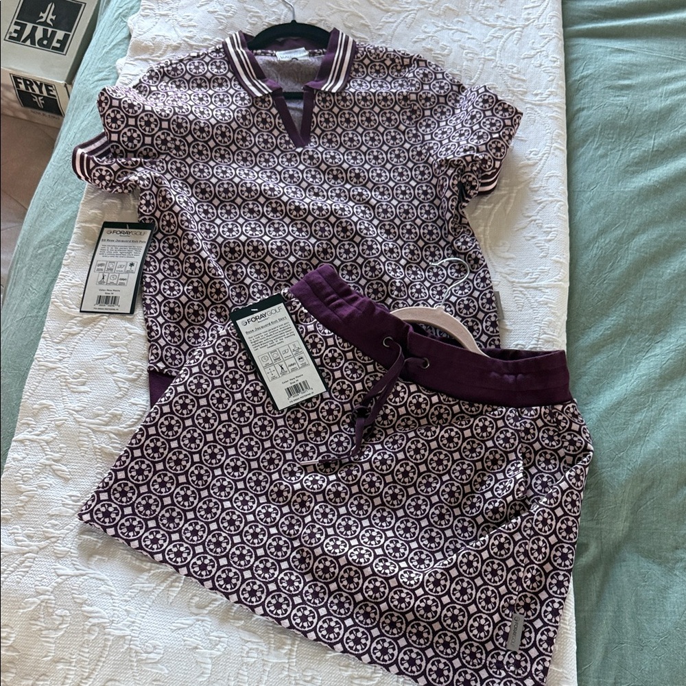 Stylish Purple Patterned Women's Set